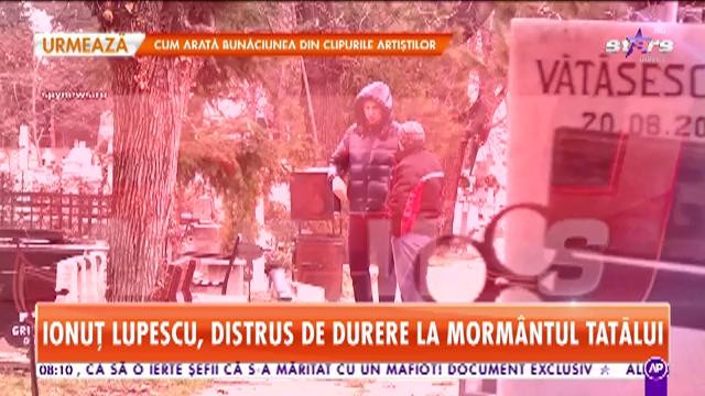 Ionuţ Lupescu, momente dureroase la morm&acirc;ntul tatălui. Timpul nu a reuşit să-i vindece rănile