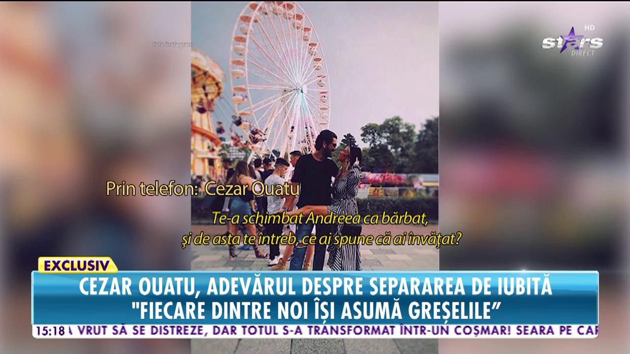 Cezar Ouatu s-a despărțit de Andreea Vilău: &rdquo;Am decis să fim pe drumuri diferite&rdquo;