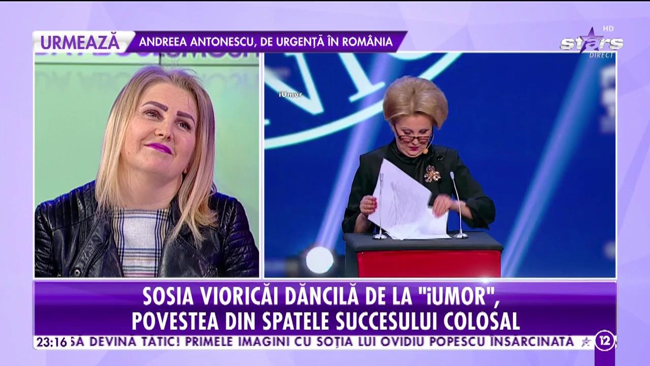 Irena Boclincă, sosia Vioricăi Dăncilă de la "iUmor": "Ideea mi-a venit &icirc;ntr-o secundă. Eu venisem pregătită cu alt număr"