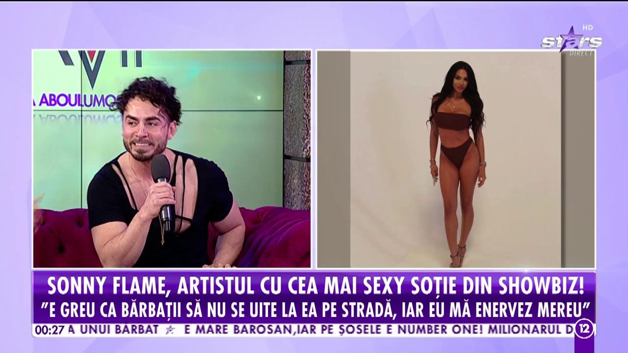 Sony Flame, artistul cu cea mai sexy soţie din showbiz! "Mă enervez mereu c&acirc;nd bărbaţii se uită la ea pe stradă"