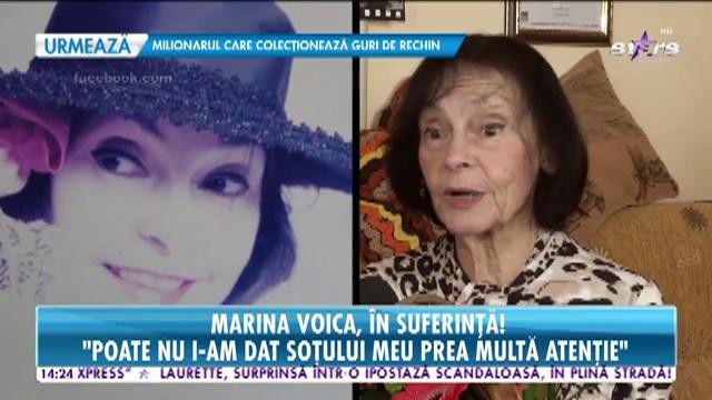 Marina Voica, &icirc;n suferinţă: &rdquo;Nu sunt nici prima nici ultima care, c&acirc;ndva, va părăsi această scenă&rdquo;