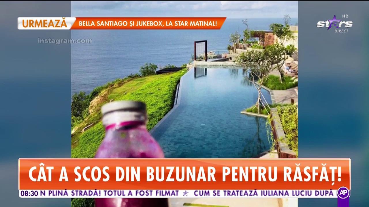 Adriana Petrescu, vacanță de senzație &icirc;n Bali. C&acirc;t a scos din buzunar pentru răsfăț