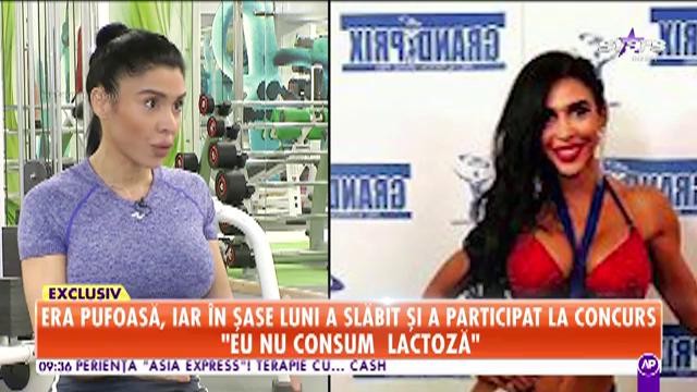 Era pufoasă, iar &icirc;n șase luni a slăbit și a participat la un concurs. Dianesa Preda: &rdquo;Fără alimentație sportul nu face minuni&rdquo;