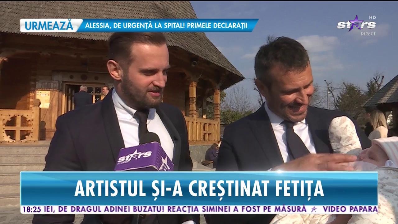 Sorin Brotnei şi soţia lui şi-au creştinat fetiţa!