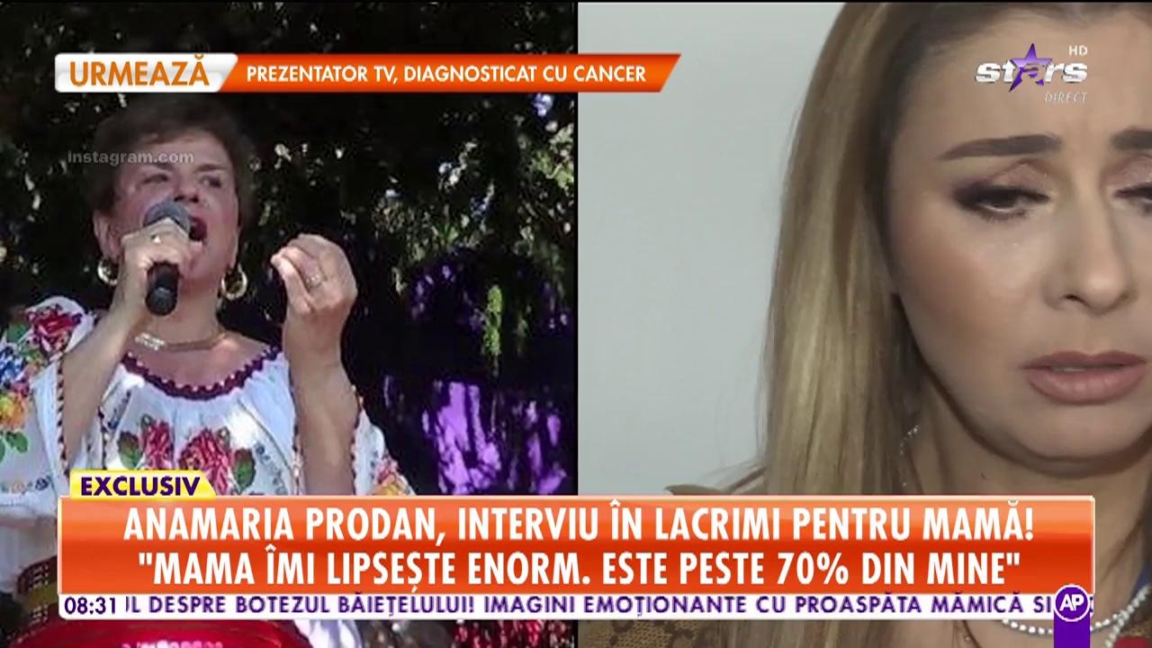 Anamaria Prodan, interviu &icirc;n lacrimi pentru mamă! &bdquo;Mama &icirc;mi lipsește enorm. Este 70% din mine&rdquo;