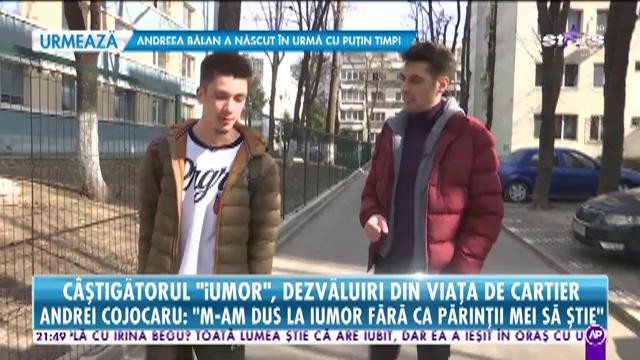 Câştigătorul iUmor, dezvăluiri din cartier. Andrei Cojocaru: ”După apariția la iUmor, cineva m-a chemat să îi cânt la nuntă”