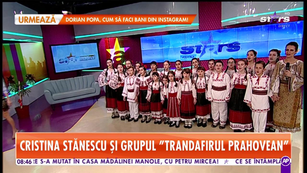 Cristina Stănescu și Grupul vocal &bdquo;Trandafirul Prahovean&rdquo; c&acirc;ntă la Star Matinal