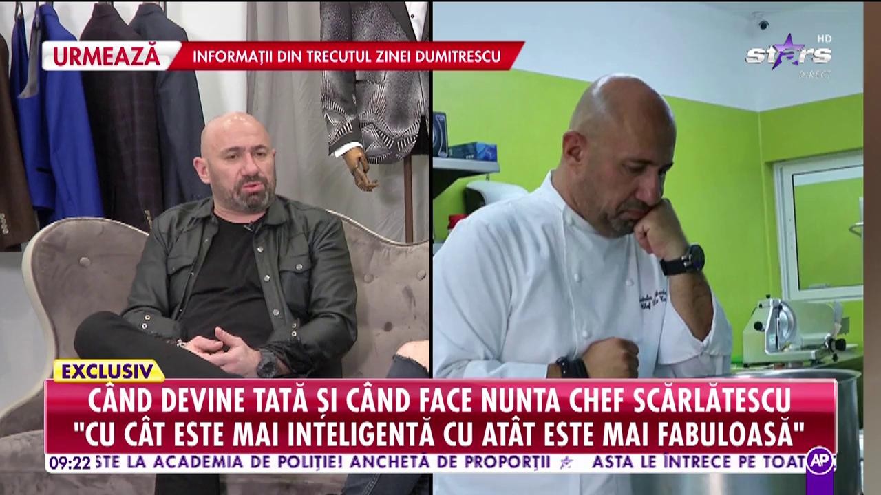 C&acirc;nd devine tată şi c&acirc;nd face nunta Chef Scărlătescu: "Anul acesta &icirc;mi doresc un copil"