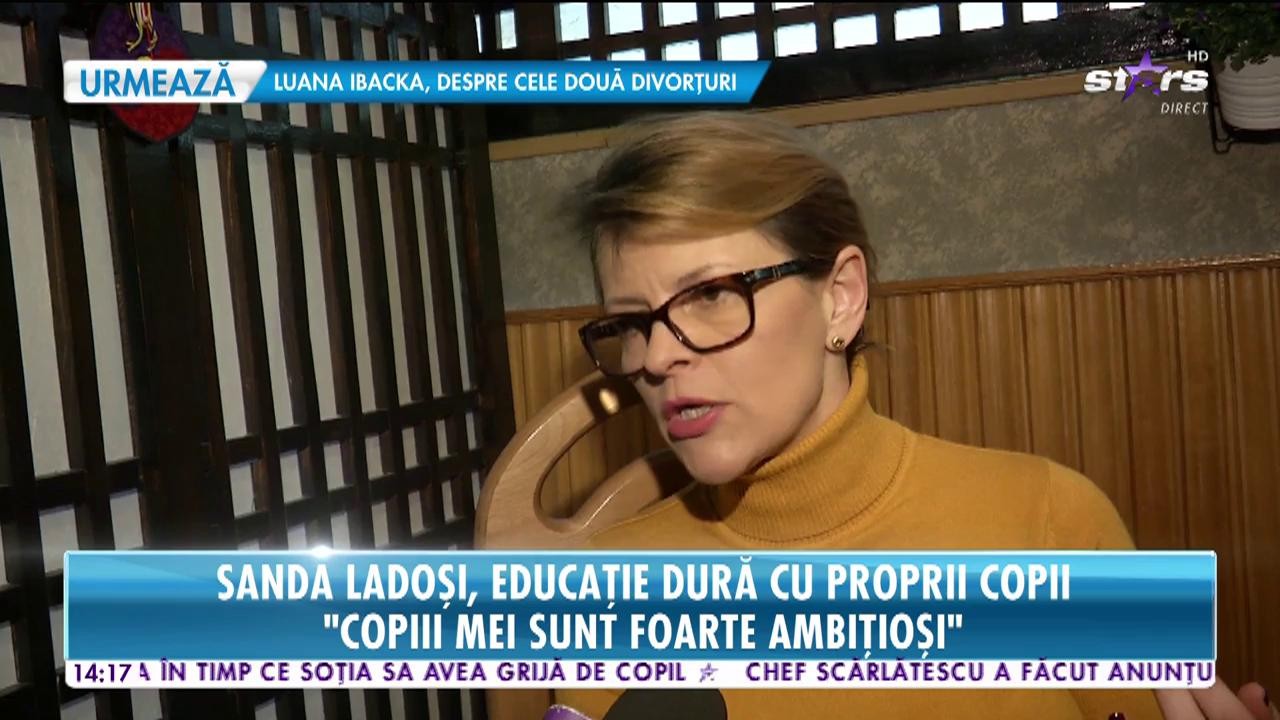 Sanda Ladoşi are o carieră de succes şi doi copii de care este tare m&acirc;ndră. Ce aşteptări are de la ei &icirc;n viitor