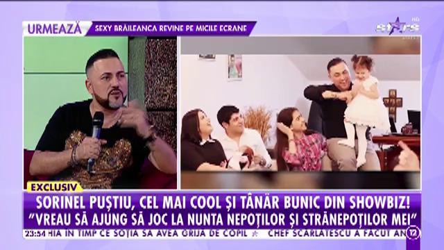 Sorinel Puștiu, cel mai cool și t&acirc;năr bunic din showbiz. Artistul și-a cunoscut primul nepot la v&acirc;rsta de 38 de ani