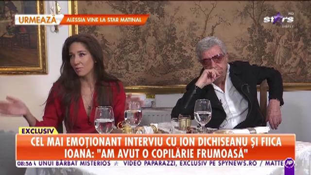 Cel mai emoționant interviu cu Ion Dichiseanu și fiica: Cu două zile &icirc;nainte să se nască i-am ascultat inimioara