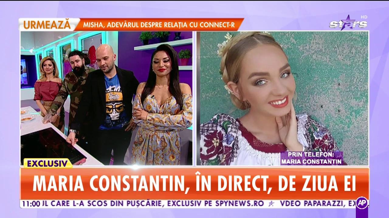 Maria Constantin, &icirc;n direct, de ziua ei: &Icirc;mi doresc să petrec mai mult timp cu familia