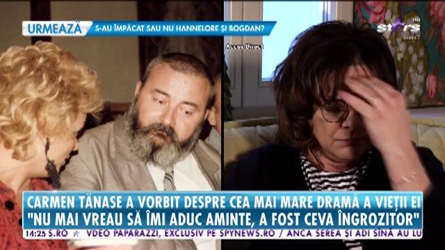Carmen Tănase povestește cu lacrimi &icirc;n ochi cum și-a pierdut soțul: Aveam &icirc;n spate o disperare că urmează ceva şi eu nu ştiam cum să reacţionez