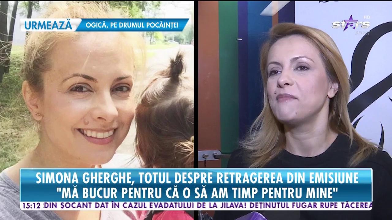 Simona Gherghe, totul despre retragerea ei din emisiune: O să &icirc;mi fie dor de platou, de starea de live, de colegi