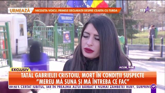 Cea mai dureroasă zi pentru Gabriela Cristoiu! Tatăl vedetei a fost găsit mort &icirc;n condiții suspecte: Am rămas singură pe lume