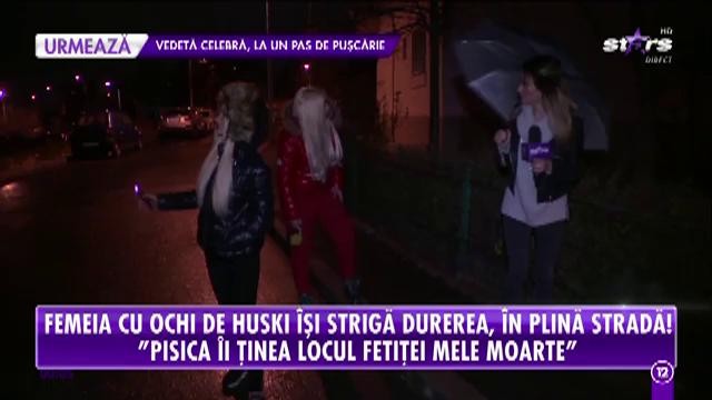 Femeia cu ochi de huski, &icirc;ngenuncheată de durere!