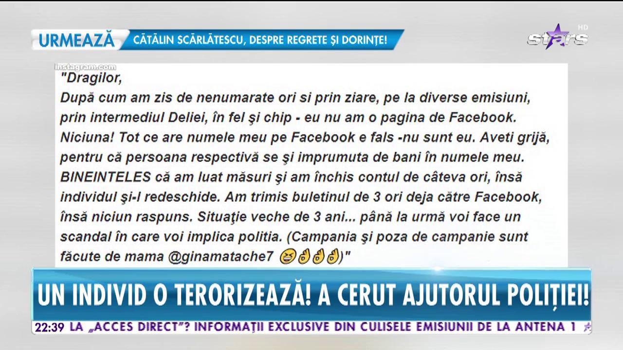 Sora Deliei are probleme grave, &icirc;nainte de naştere! Un individ o terorizează!