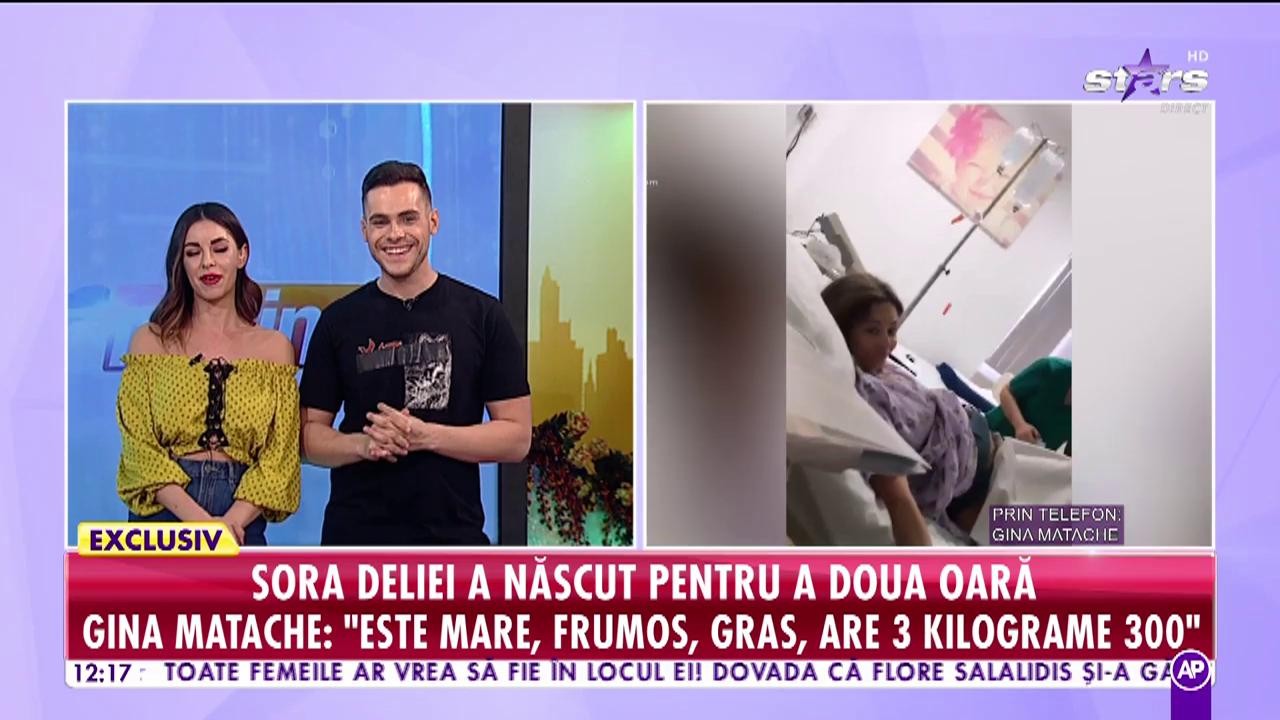Oana Matache, sora Deliei, a născut pentru a doua oară