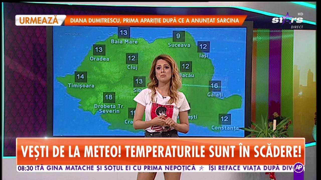 Temperaturile sunt &icirc;n scădere, iar ploaia iși va face apariția! Maxima zilei va ajunge p&acirc;nă la 19&deg;C