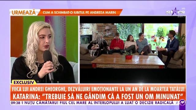 Fiica lui Andrei Gheorghe, dezvăluiri emoționante la un an de la moartea tatălui: &Icirc;i datorez foarte multe lui