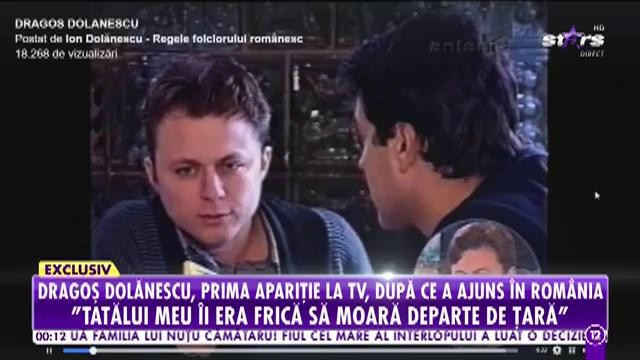 Dragoș Dolănescu, prima apariție la TV, după ce a ajuns &icirc;n Rom&acirc;nia