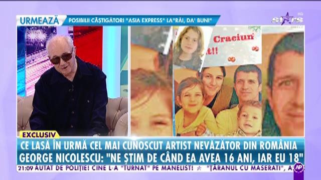 George Nicolescu, despre operația pe creier care i-ar fi putut reda vederea: De multe ori viața nu este așa cum ne-o dorim noi