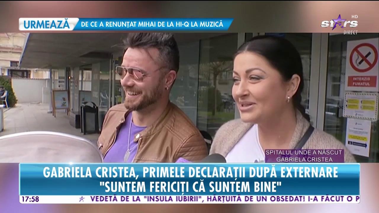 Gabriela Cristea, primele declarații după externare: Bebe Iris e cumințică &icirc;n general, dar și c&acirc;nd pl&acirc;nge, pl&acirc;nge