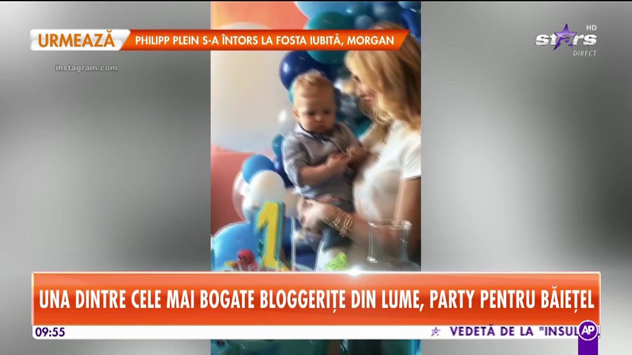 Cea mai bogată bloggerită este &icirc;n culmea fericirii! A organizat o petrecere inedită pentru fiul ei