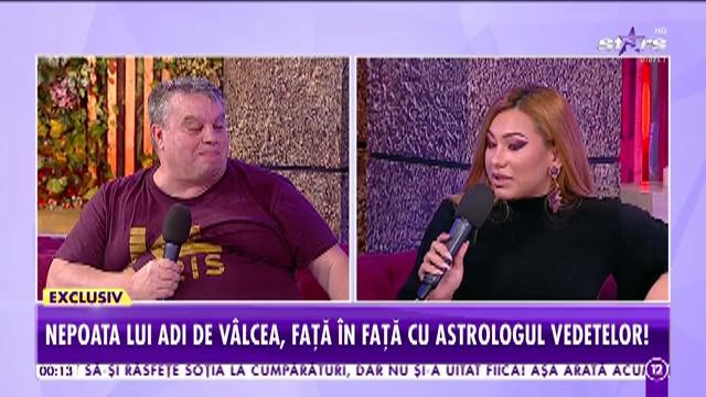 Roxana Dobrițoiu, nepoata lui Adi de la V&acirc;lcea, față &icirc;n față cu Marian Golea, astrologul vedetelor