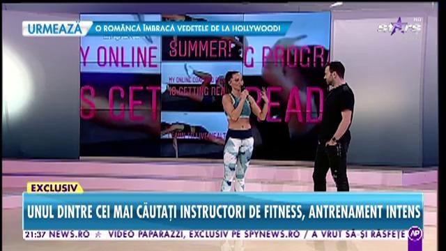 Beatrice Olaru, unul dintre cei mai căutați instructori de fitness, antrenament intens la Răi da' buni