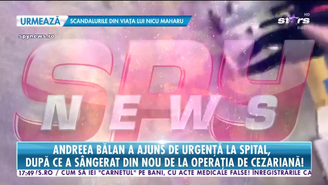 Andreea Bălan, de urgență la spital, după ce a s&acirc;ngerat din nou la operația de cezariană. Imagini nedifuzate cu artista &icirc;n spital