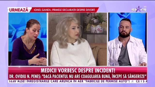 Doctor Ovidiu Peneș, despre starea Andreei Bălan: S&acirc;ngerarea poate apărea de la o ora la alta