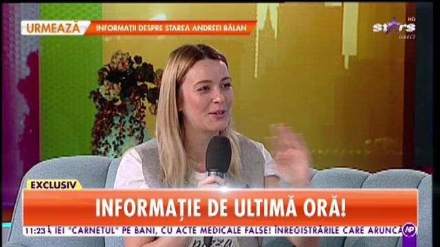 Diana Dumitrescu, ultima apariție la TV &icirc;nainte să nască: M-am &icirc;ngrășat deja 5 kilograme