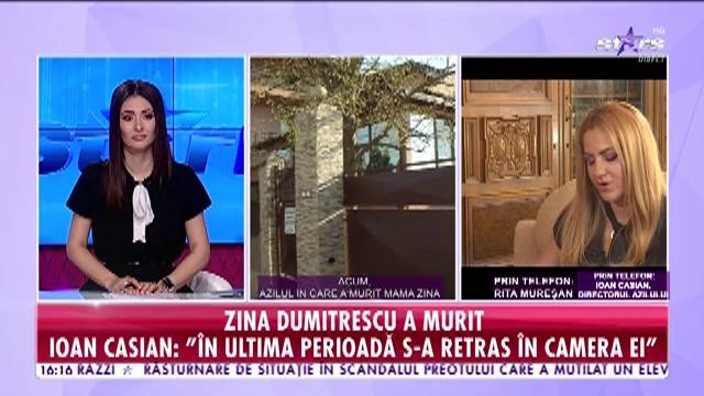 A murit Zina Dumitrescu. Rita Mureșan: Dumnezeu să o odihnească &icirc;n pace și să meargă &icirc;n lumină