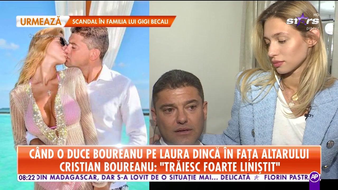 C&acirc;nd o duce Cristi Boureanu pe Laura Dincă &icirc;n fața altarului: Credința ne-a ținut &icirc;mpreună