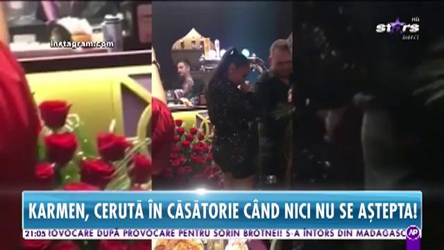 Karmen Minune, cerută în căsătorie când nici nu se aştepta!