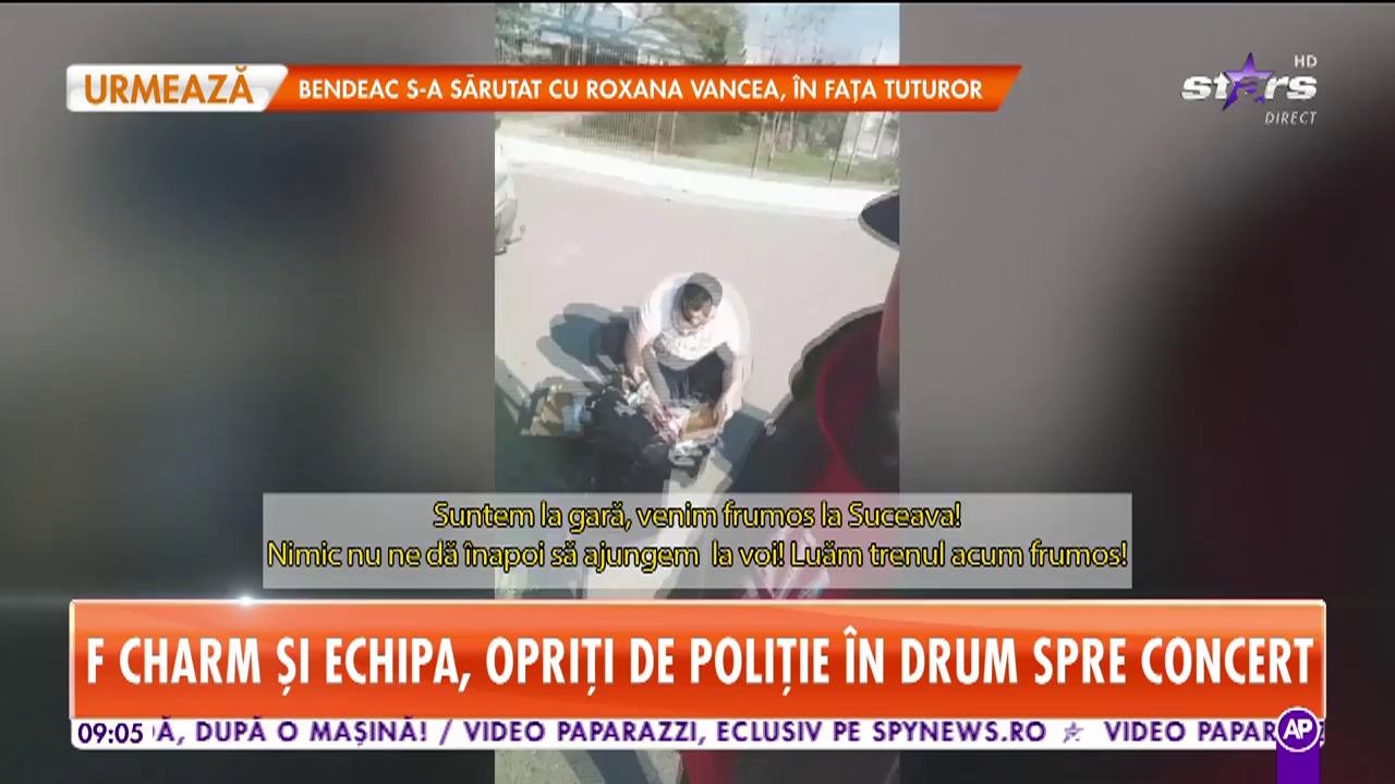 F.Charm, oprit de poliție &icirc;n drum spre concert