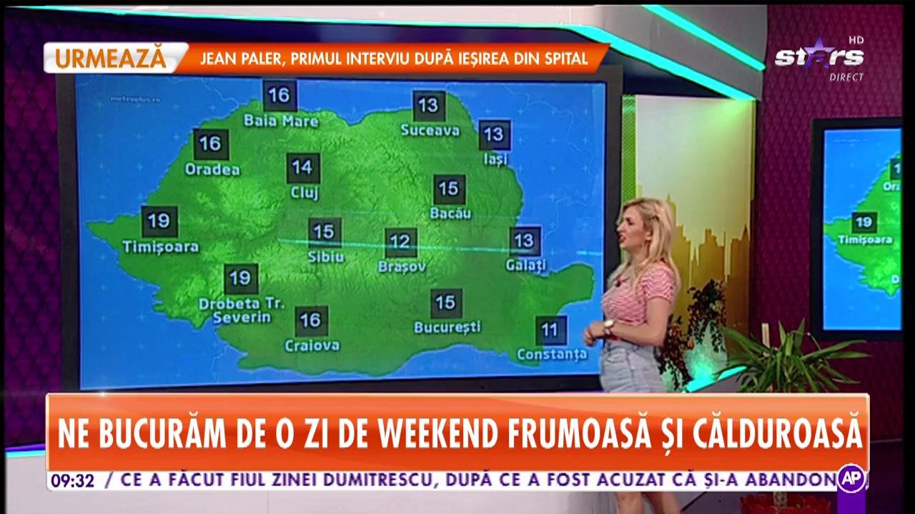 Prognoza meteo 31 martie 2019. Maximele se &icirc;ncadrează &icirc;ntre 16 şi 20 de grade