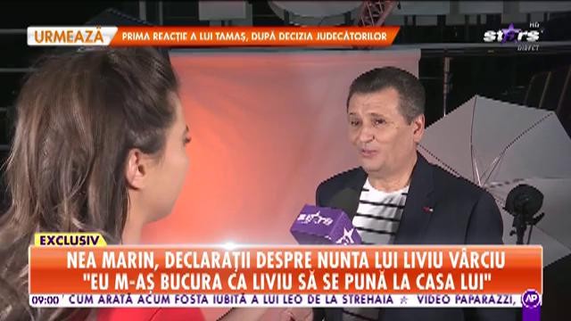 Nea Marin, declarații despre nunta lui Liviu V&acirc;rciu: Mă mir să facă băiatul meu nuntă &icirc;n vara asta