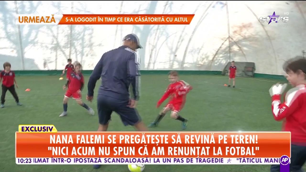 Nana Falemi se pregăteşte să revină pe teren! "Ideile pe care le-am acumulat le pun &icirc;n practică!"