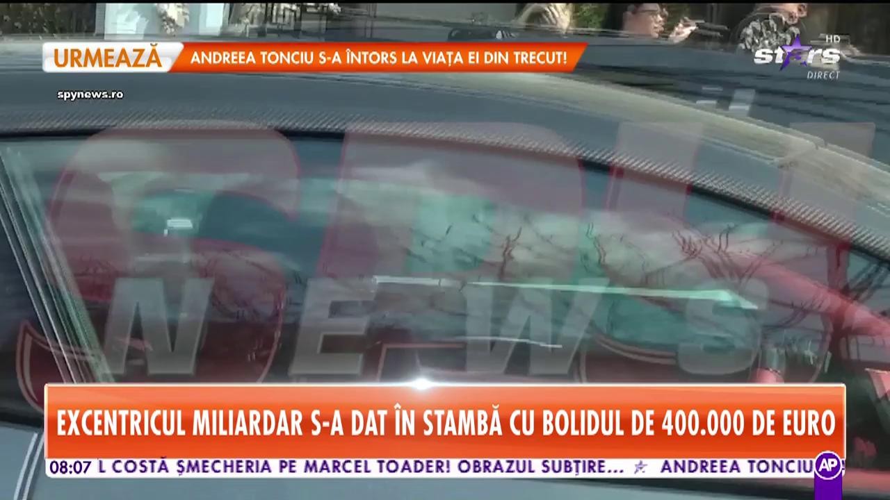 Excentricul miliardar Dan Nicorescu s-a dat &icirc;n stamă cu bolidul de 400.000 de euro