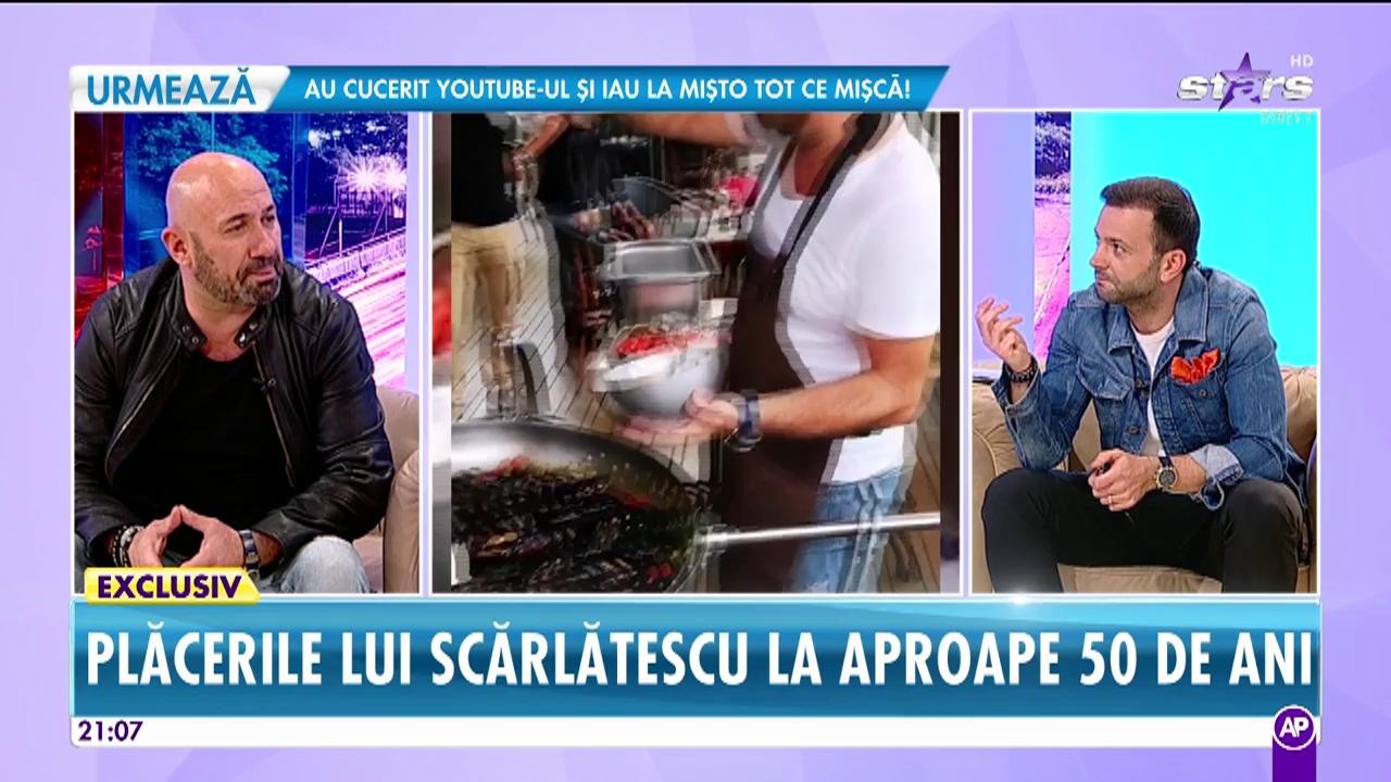 Plăcerile lui Scărlătescu la aproape 50 de ani! "Eu îmi permit tot felul de chestii de mic, datorită faptului că am câștigat bani mulți din bucătărie"