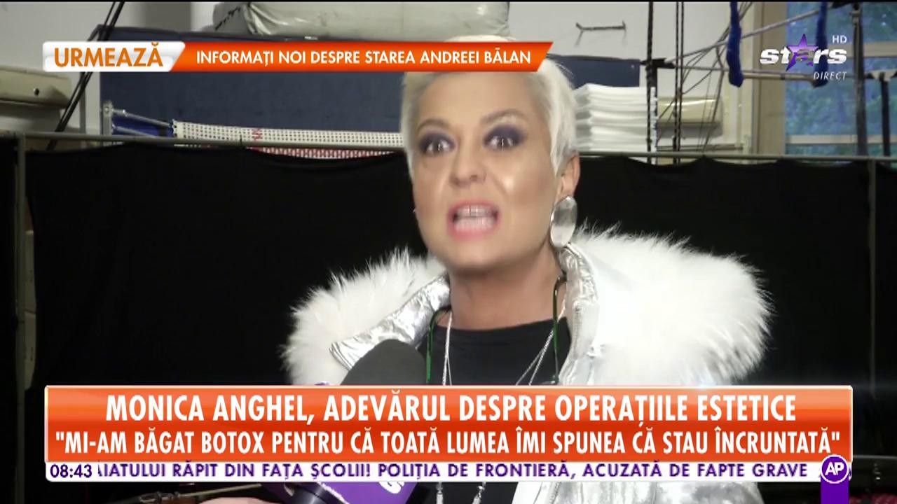Monica Anghel, adevărul despre operaţiile ei estetice: Mi-am pus botox pentru că toată lumea &icirc;mi spunea că sunt &icirc;ncruntată
