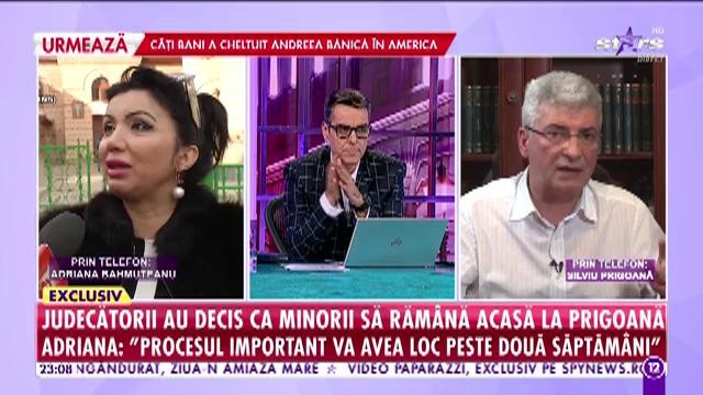 Adriana Bahmuțeanu a pierdut custodia copiilor! Silviu Prigoană: &Icirc;ncep&acirc;nd de astăzi copiii stau la mine legal