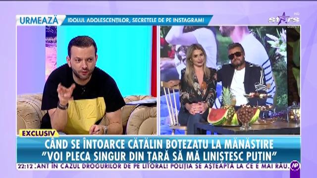 Confesiune în postul Paştelui. Când se retrage Cătălin Botezatu la mănăstire?!