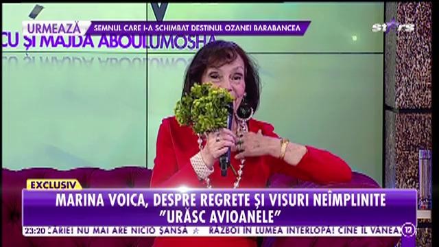 Marina Voica, despre regrete și visuri ne&icirc;mplite