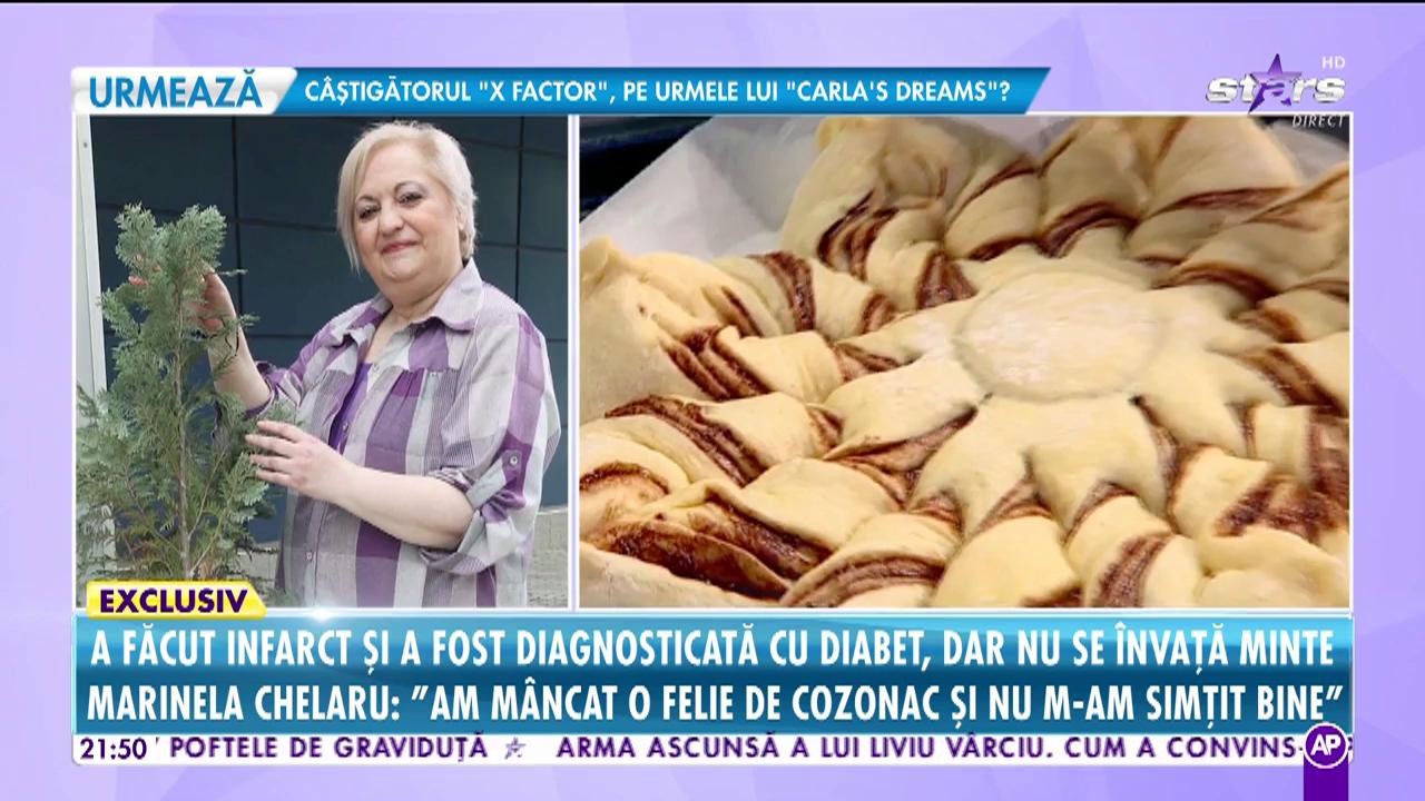 Maria Chelaru, diagnosticată cu diabet: Am m&acirc;ncat o felie de cozonac și nu m-am simțit bine