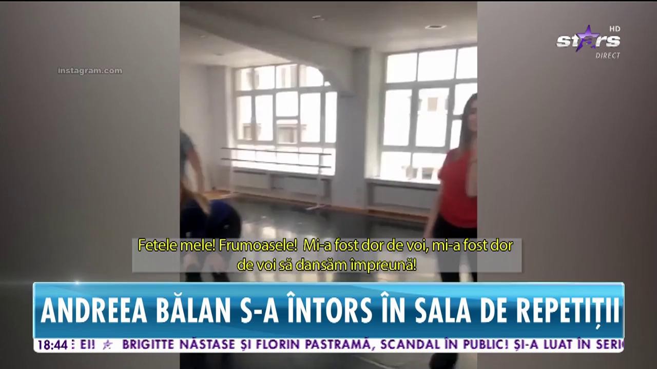 Andreea Bălan s-a &icirc;ntors &icirc;n sala de repetiţii