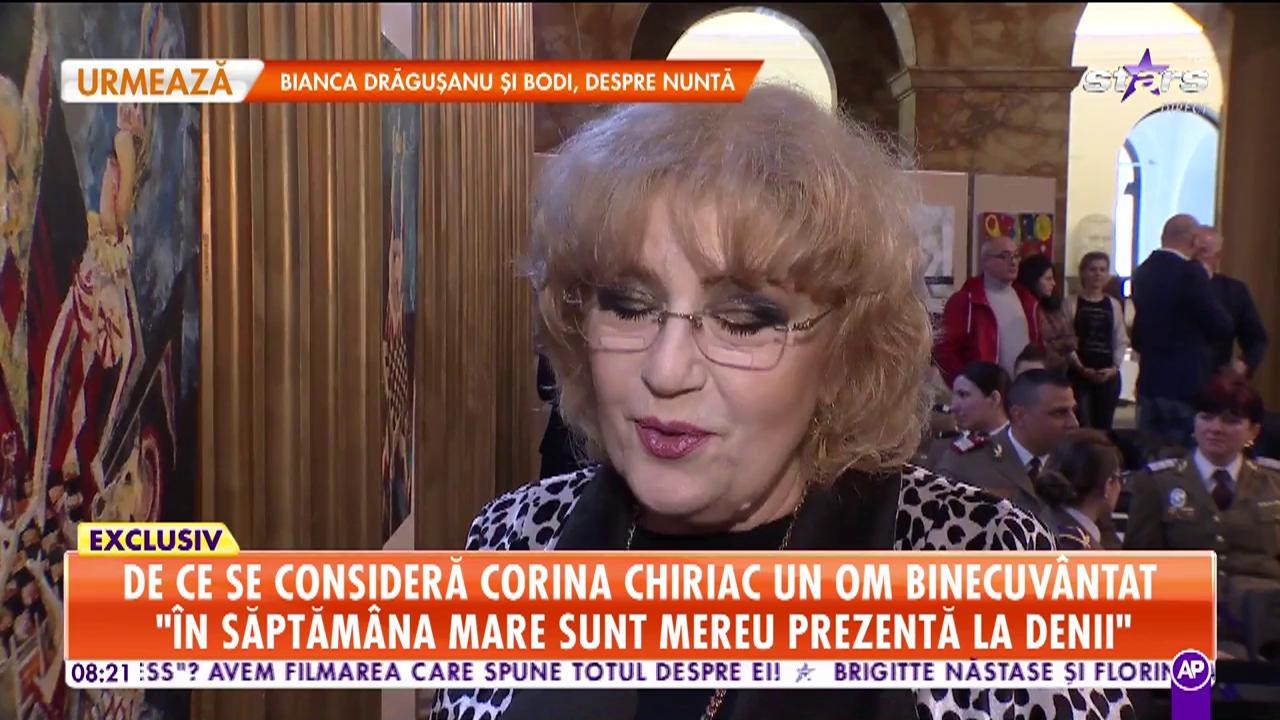 Artista Corina Chiriac vorbeşte despre credinţă, &icirc;n postul Paştelui. Care sunt principalele reguli de la care nu se abate niciodată