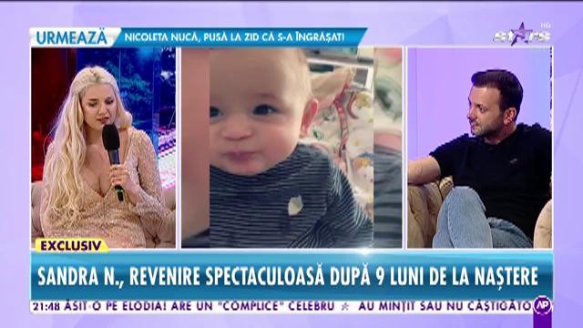 Sandra N, revenire spectaculoasă după nouă luni de la naștere